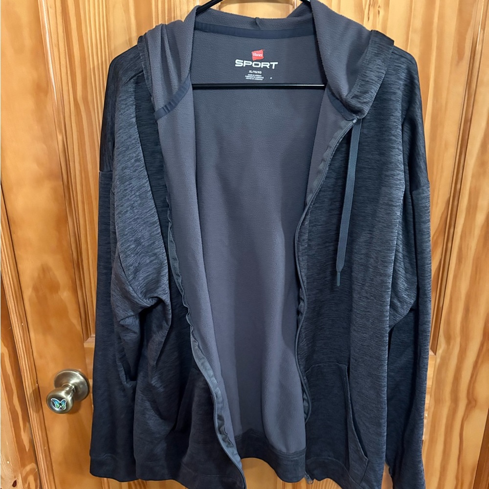 Mens hanes sport zip up hoodie